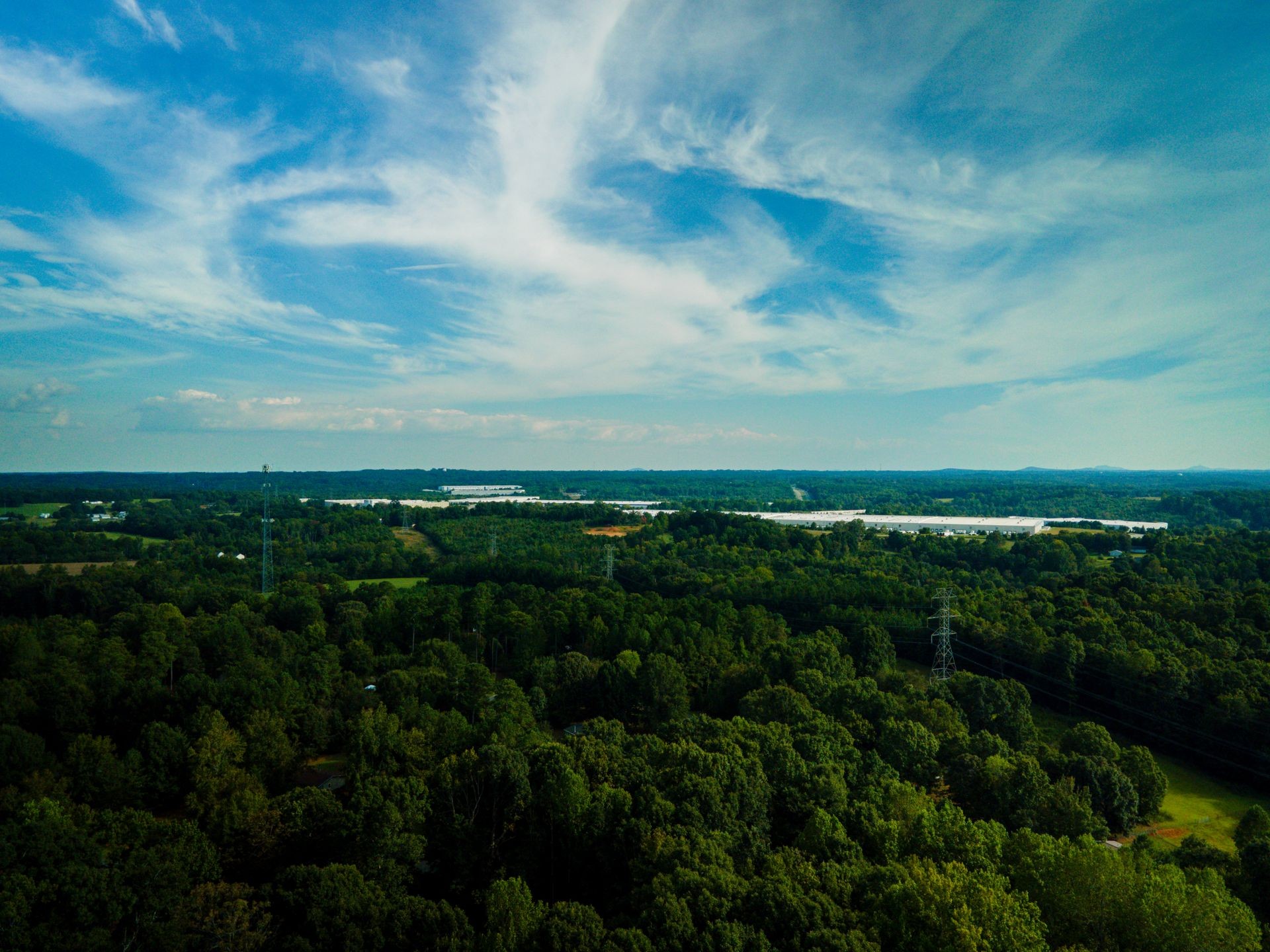 Drone Aerial Shot of Landscape